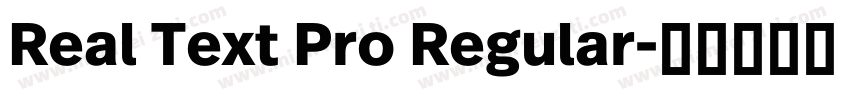 Real Text Pro Regular字体转换
